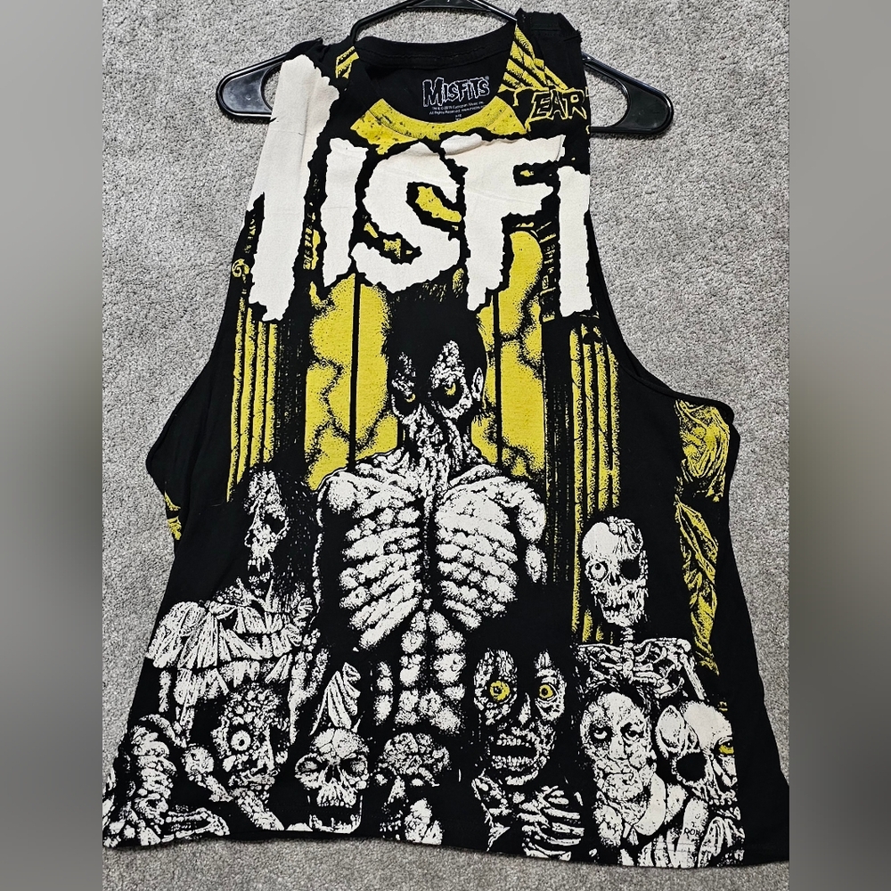 Black and Yellow Graphic Tank Top